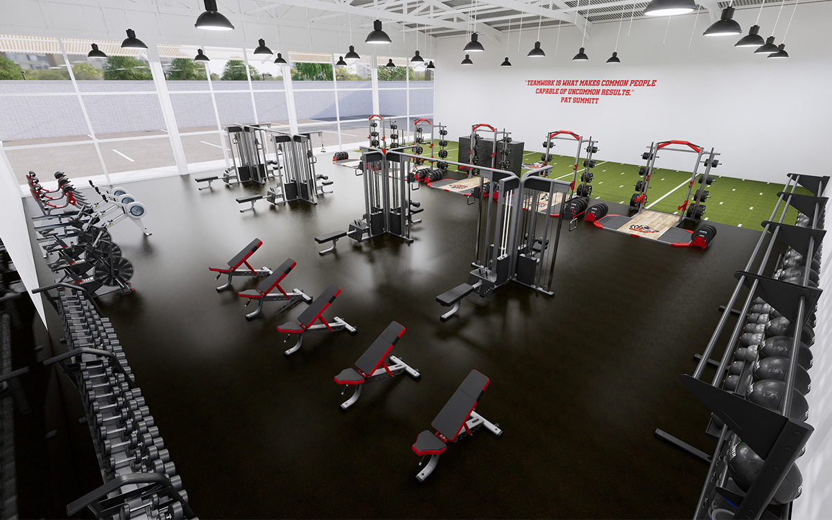 School Performance Center with Strength Racks and Weights